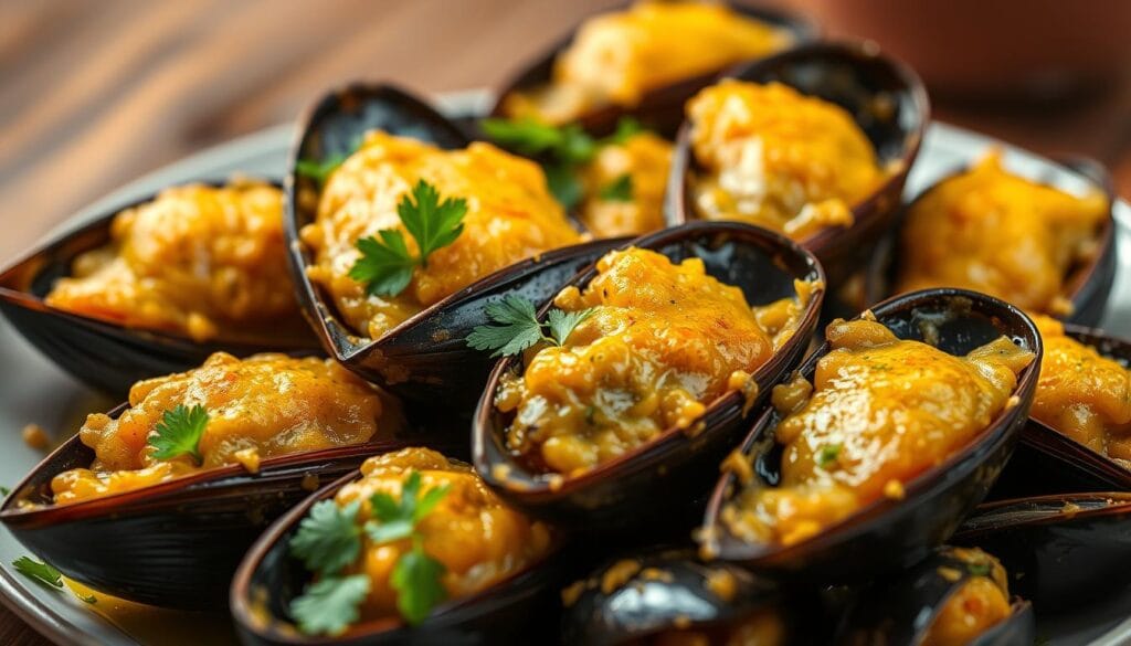 Cozze gratinate à l'italienne