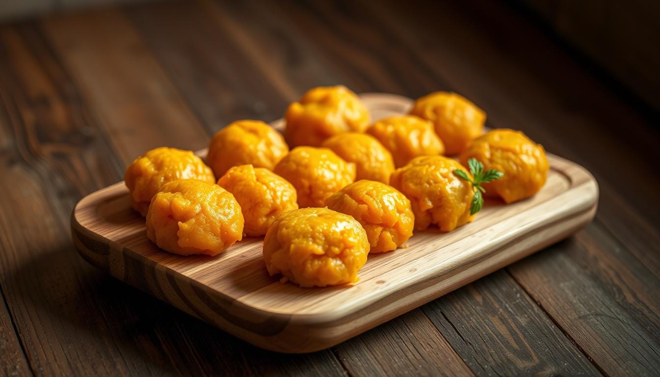 antipasti di tonno e patate dolci Polpette