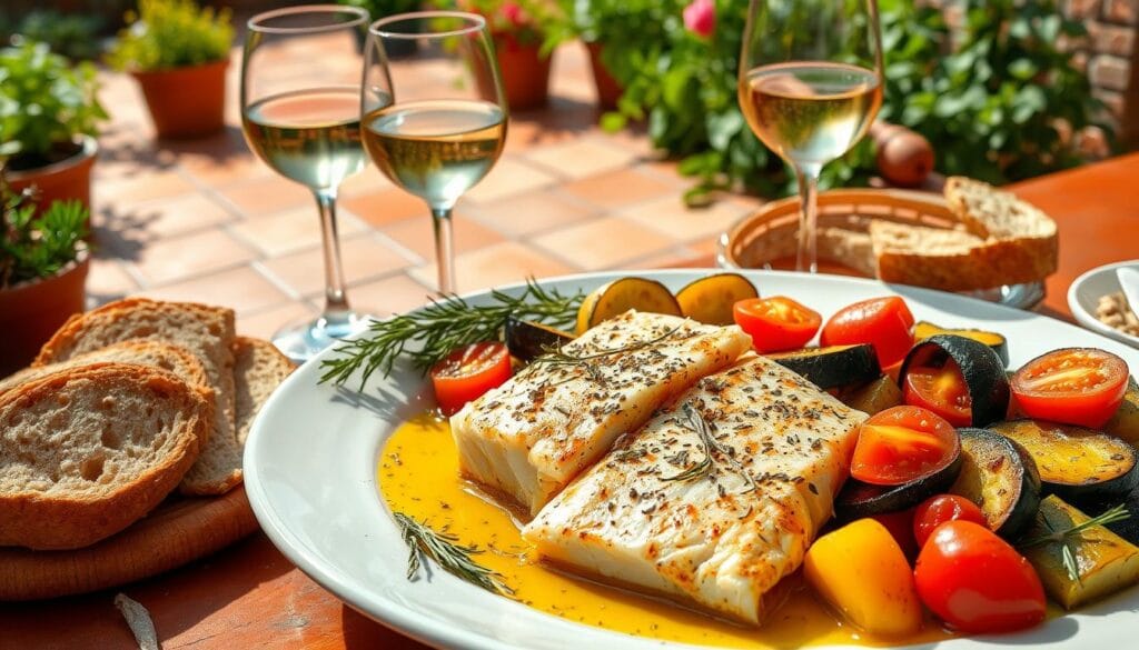 cuisine méditerranéenne plats de poisson