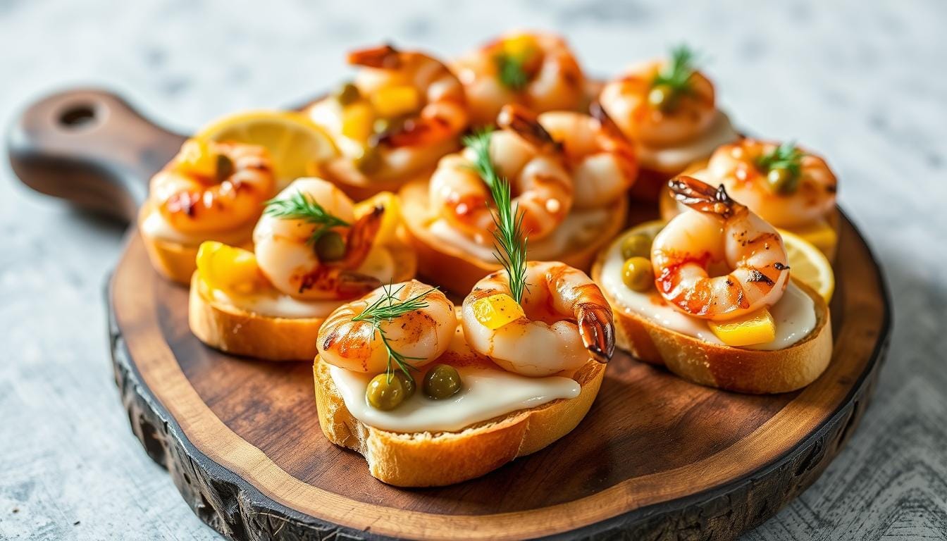 Marinated Salmon Crostin