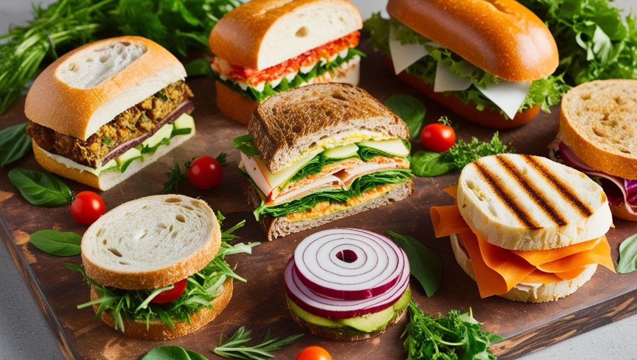 Tramezzini con salsa di olive e tartufi