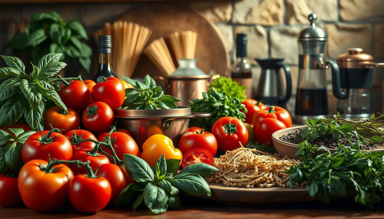 Essential products for Italian cooking