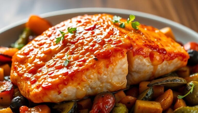 How to make baked salmon with honey and mustard in 20 minutes