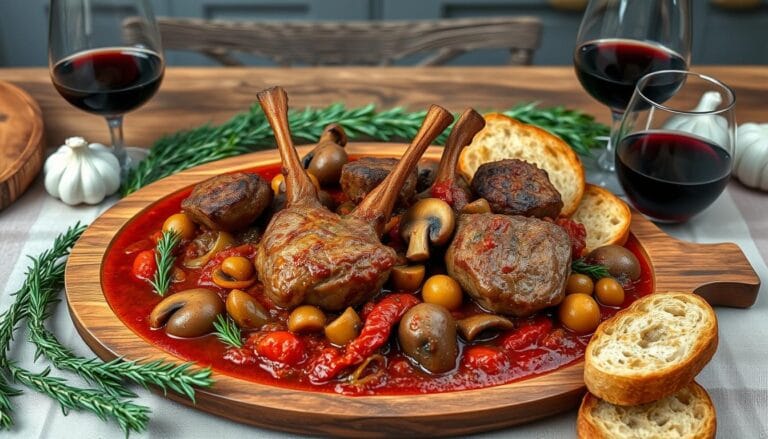Lamb cacciatore for Easter and holidays