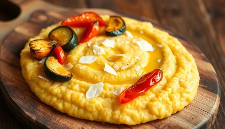 plolenta with vegetables