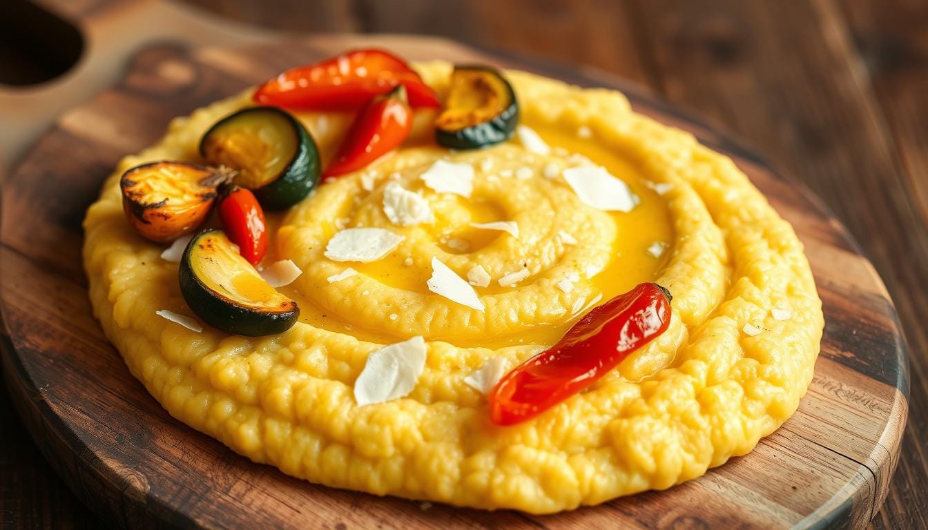 plolenta with vegetables