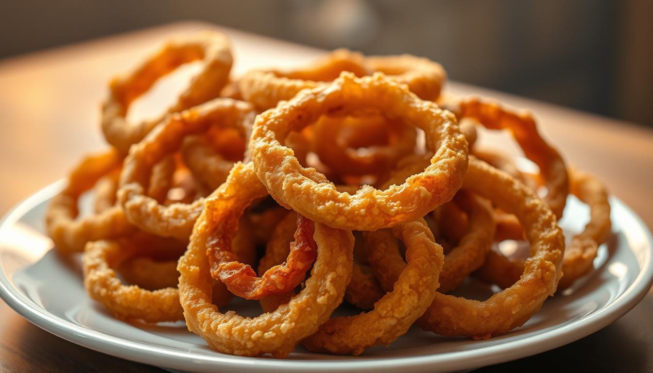 anelli di cipolla croccanti senza uova