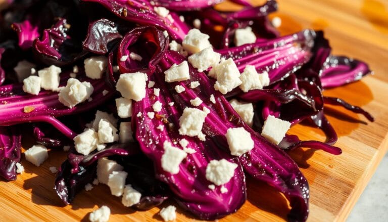 Radicchio sautéed with Sardinian pecorino