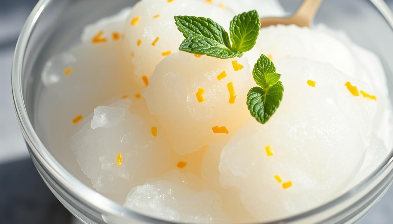 homemade Sicilian granita